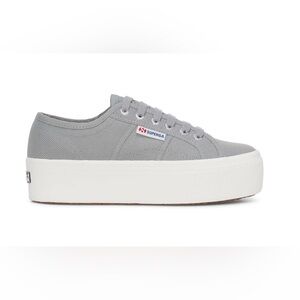 Superga 2790 Platform Sneakers Grey SZ 37 (6.5)‎